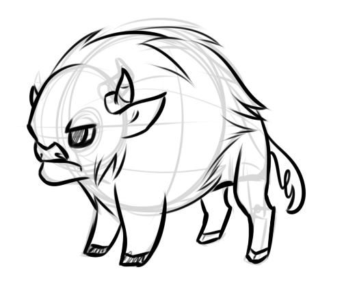 503x422 Pictures Buffalo Sketch Art,