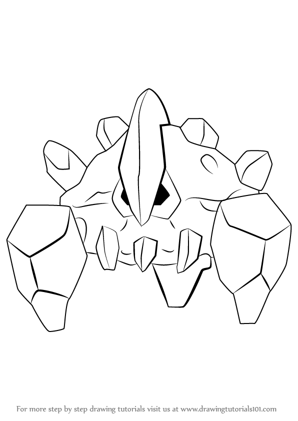 596x842 How To Draw Boldore From Pokemon