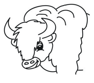 300x266 Fun Reading Activities Color Amp Trace A Buffalo And Joe