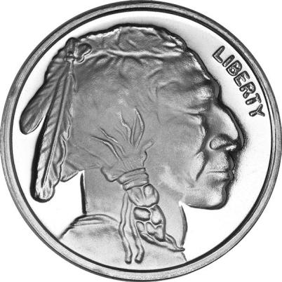 402x402 Oz Buffalo Generic Silver Round