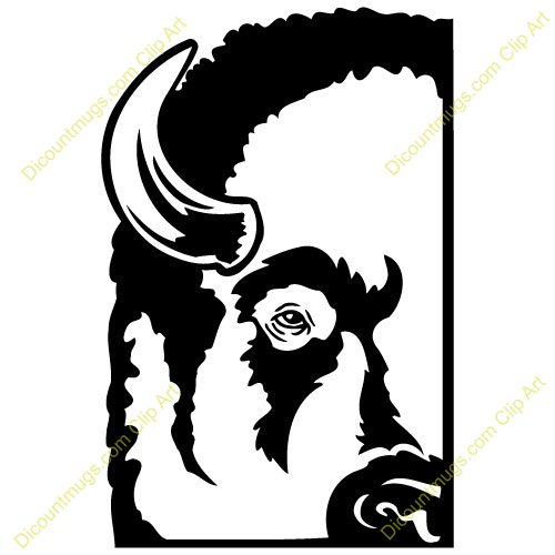500x500 Head Clipart Buffalo