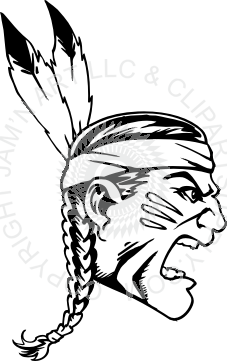 227x361 Indian Head With Braid