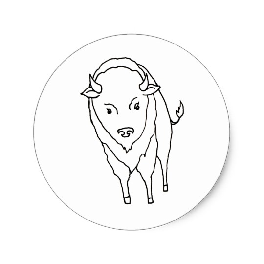 540x540 Floating Buffalo Bison Bull