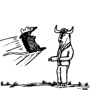 300x300 Black Buffalo Drawings Fine Art America