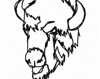 340x270 Buffalo Outline Etsy