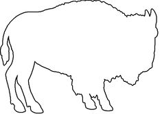 236x167 Outline Of A Buffalo