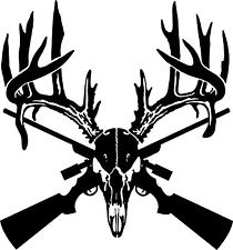 210x225 Antler Deer Buffalo Skull Boho Tribal Hunting Skulls Decal Sticker