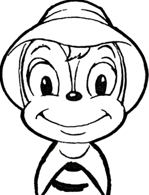 300x393 Finished Drawing Cartoon Bugs Heads Lesson