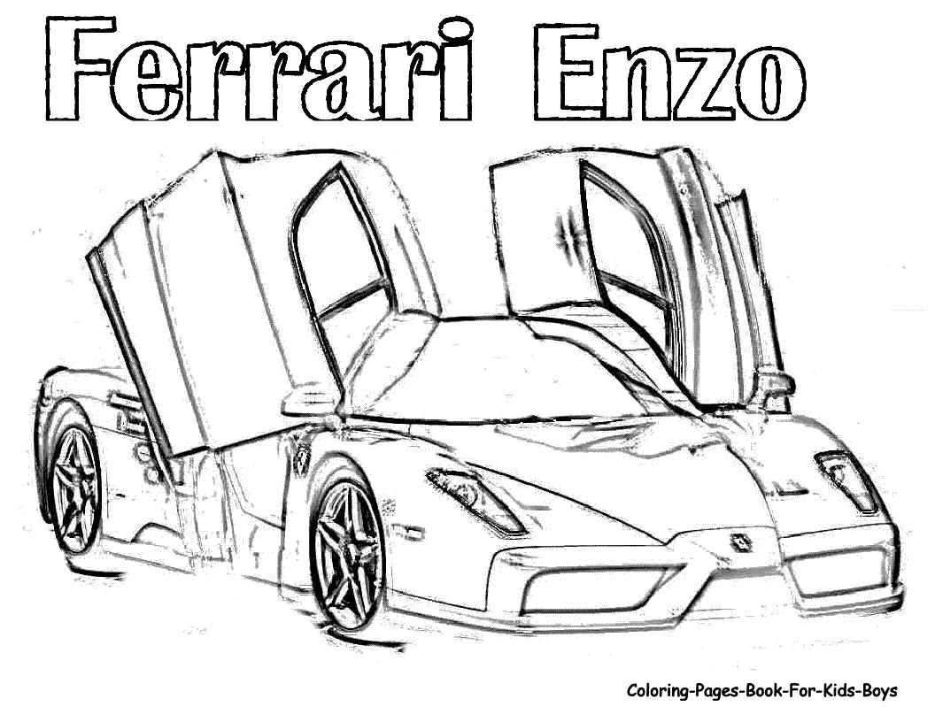 1056x816 Ferrari Coloring Pages 477675