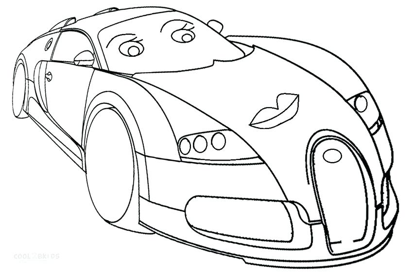 850x567 Bugatti Coloring Page
