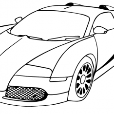 234x234 Bugatti Veyron Super Sport Coloring Pages