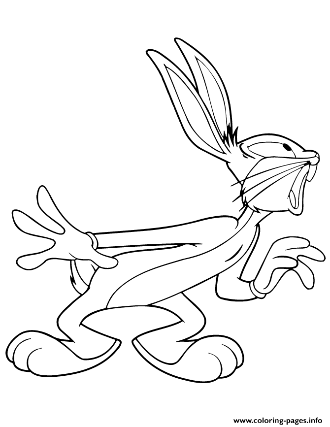 670x867 Cute Bugs Bunny Cartoon Coloring Pages Printable