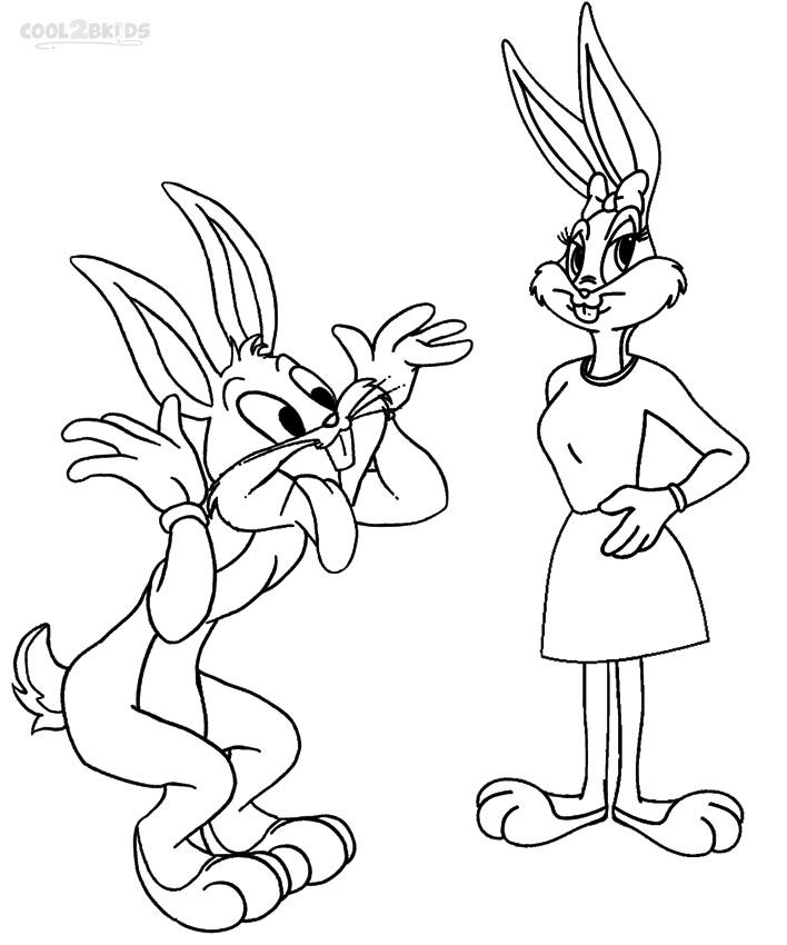 708x850 Printable Bugs Bunny Coloring Pages For Kids Cool2bkids