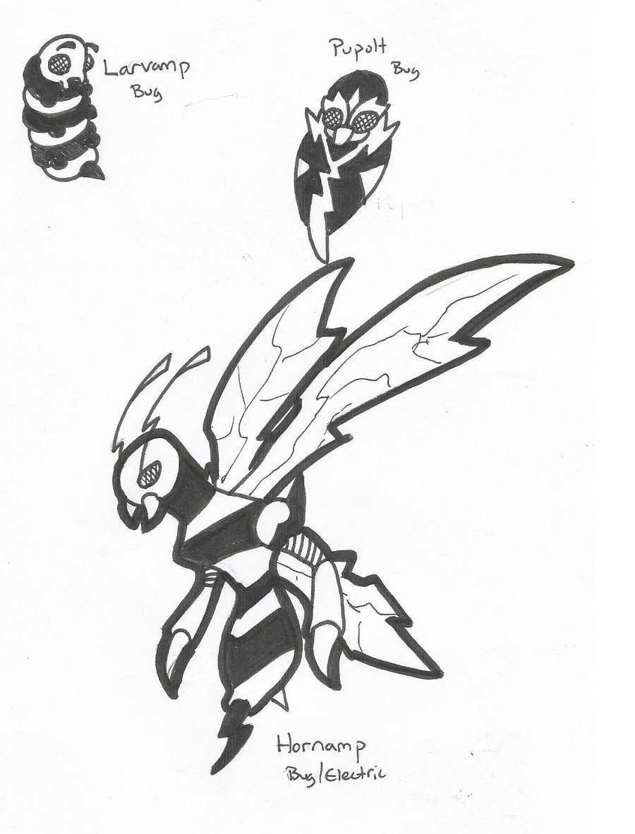 900x1182 Drawn Bugs Lightning Bug