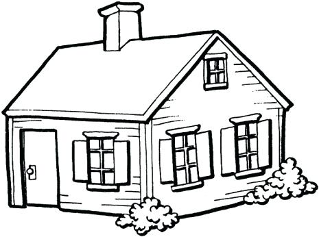 465x346 Easy House Drawing