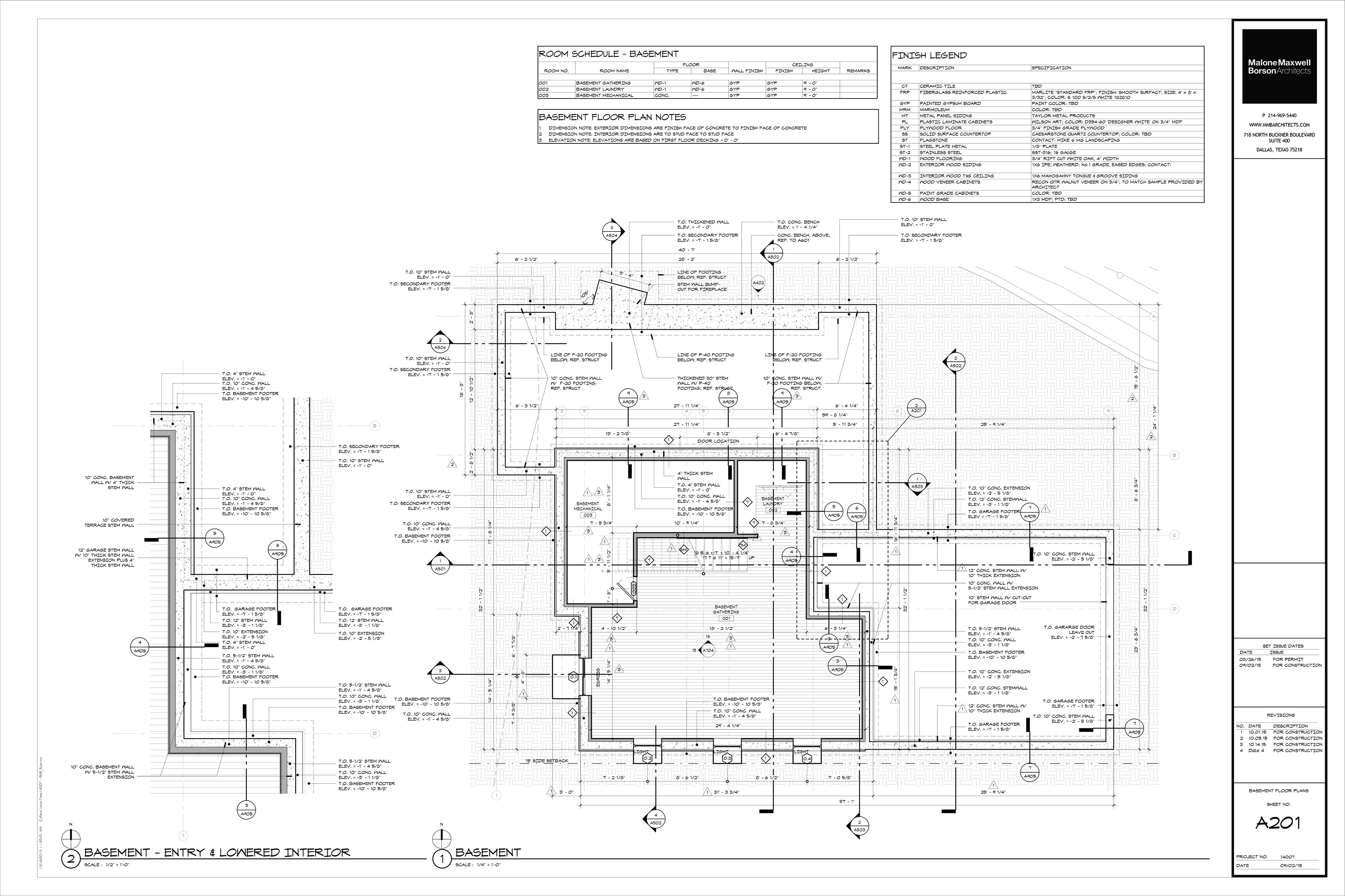 The Cabin Project Technical Drawings, Life of an Architect