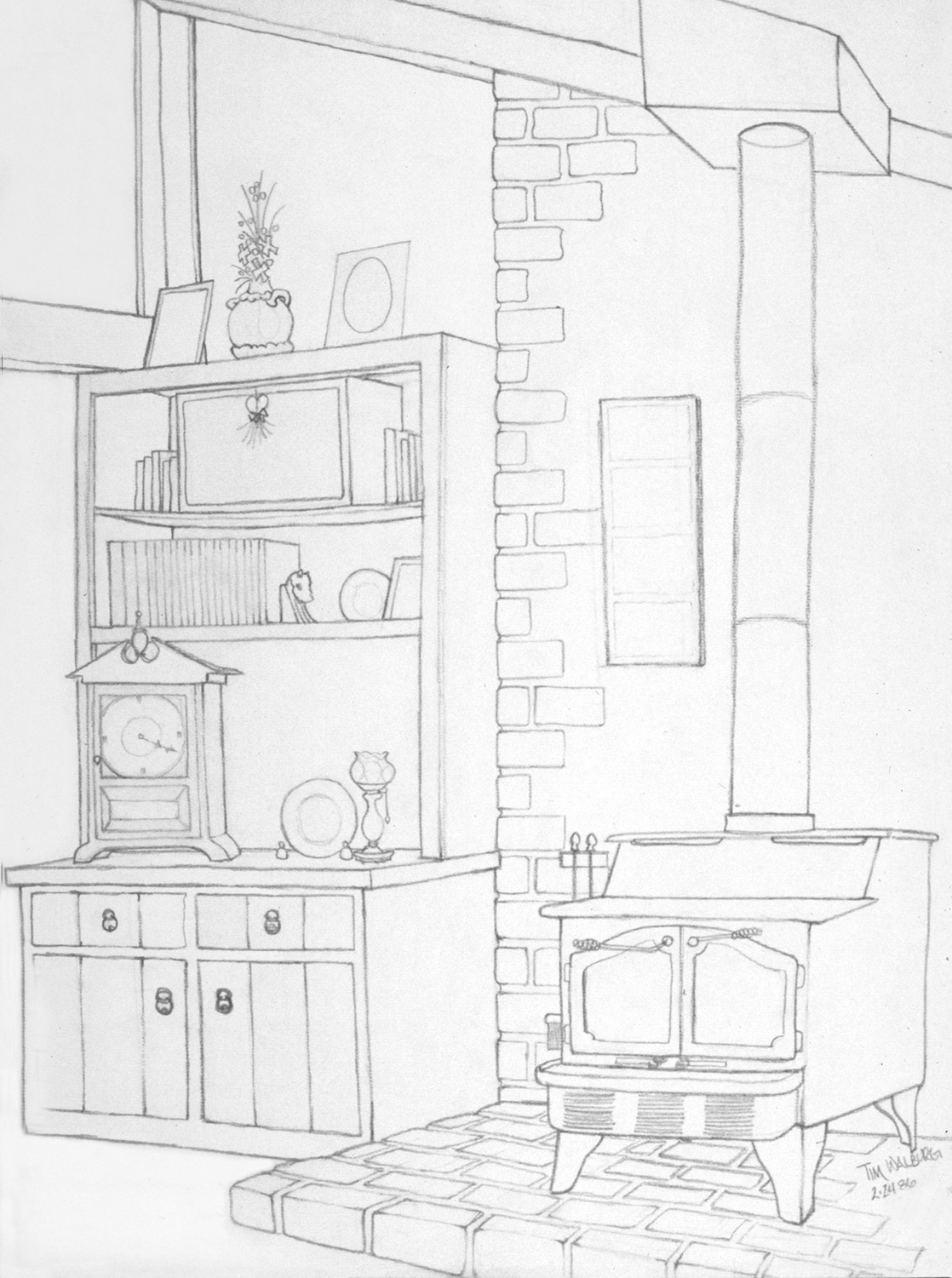 1118x1501 Drawing A Room Or Space Or Building From Direct Observation In 2