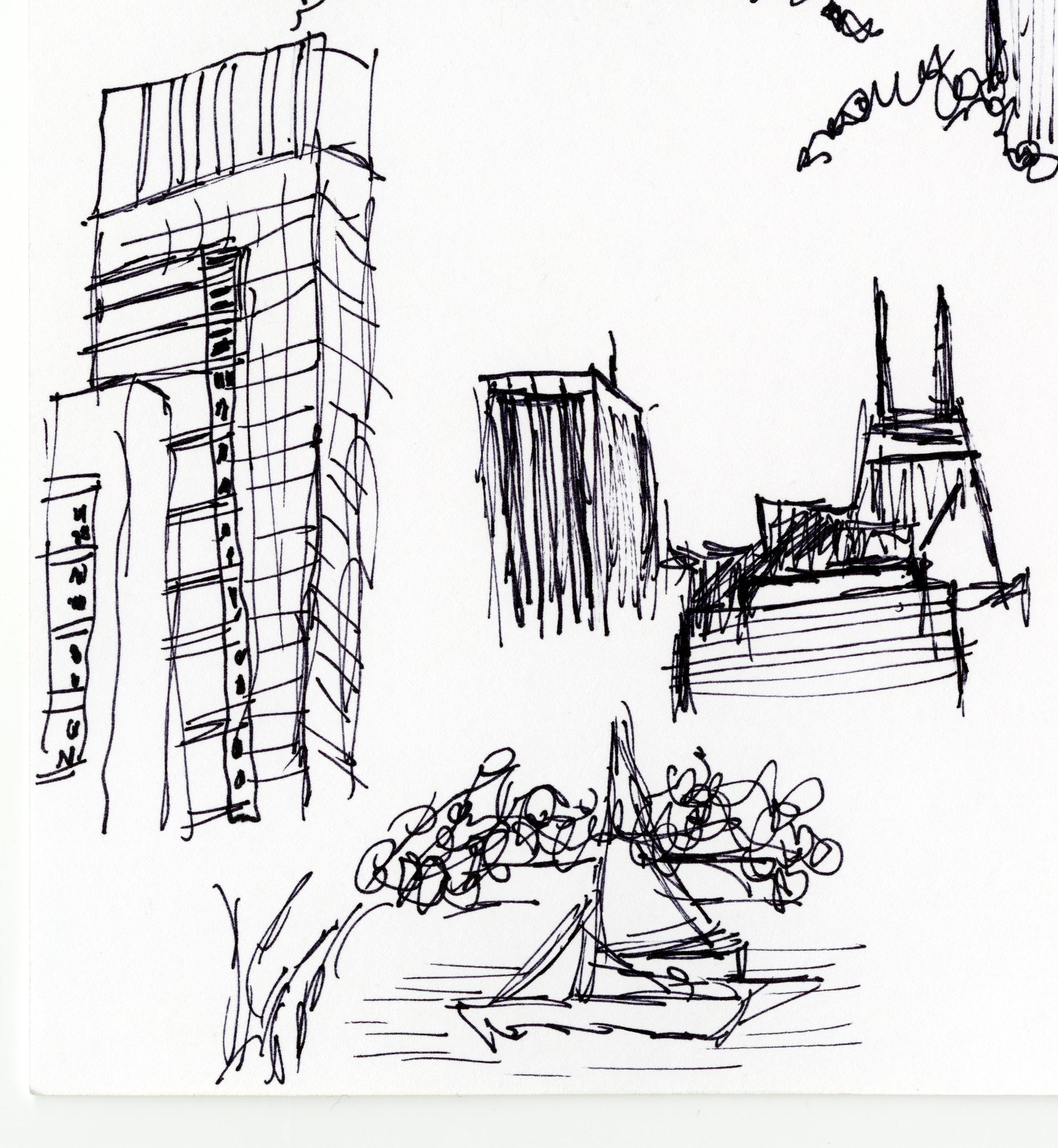 4258x4619 Building Sketching