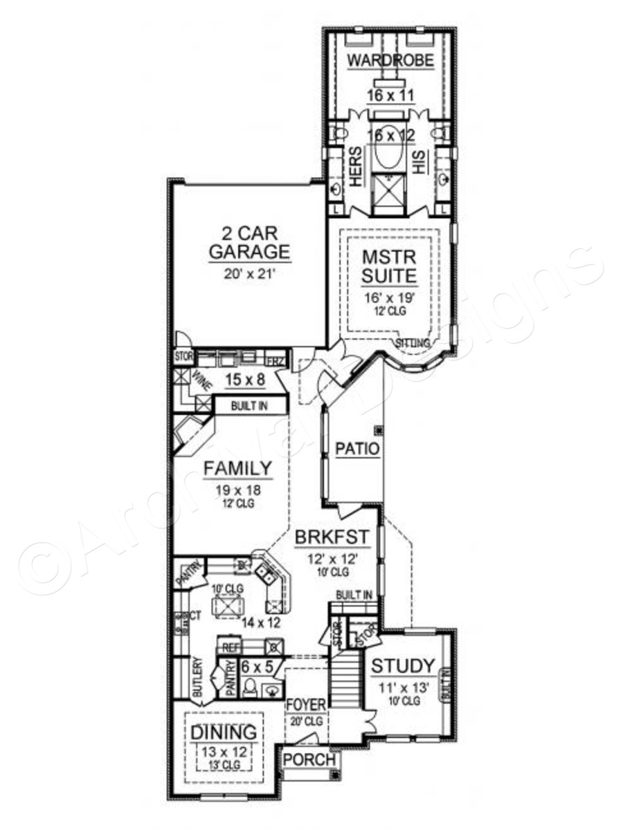 900x1200 Castle Pines House Plan Home Plans By Archival Designs