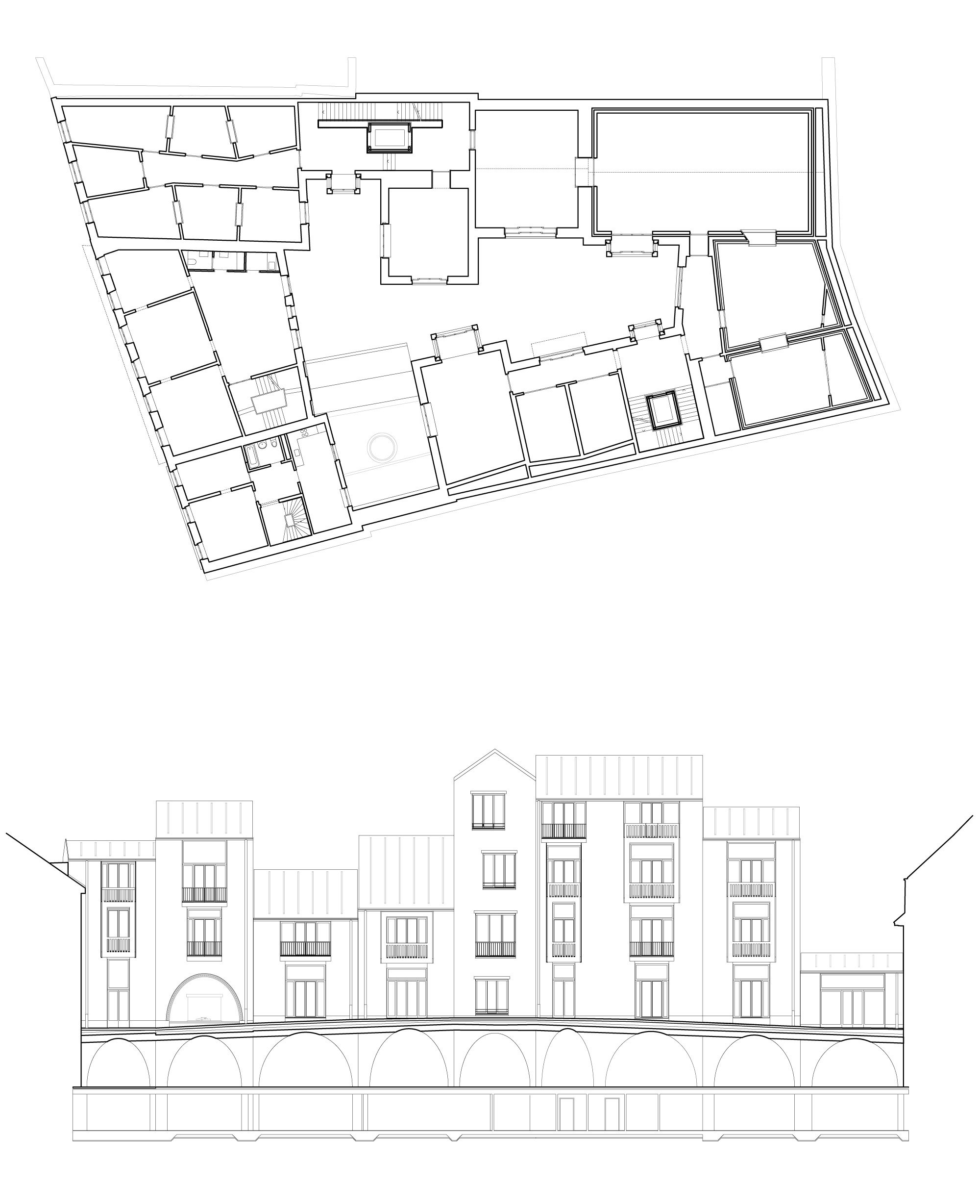 1998x2419 Floor Plan And Elevation