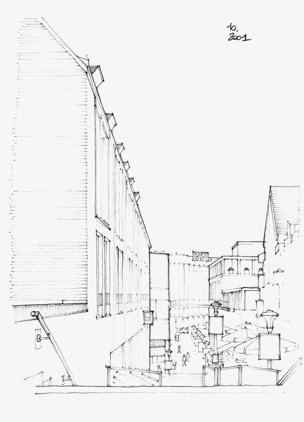 600x832 Hand Painted Building, Building, Hand Painted, Line Drawing Png