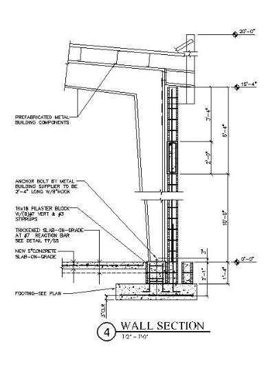 400x533 Steel Building Section
