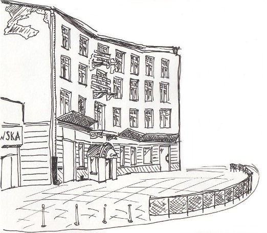 522x455 Drawing Buildings Mateusz Hajnysz Sketchblog
