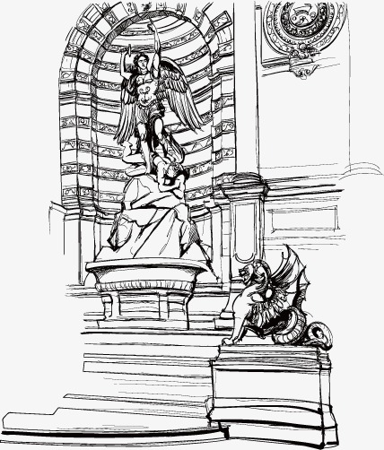 428x502 Famous Foreign Buildings Vector Sketch, Famous Buildings, Angel