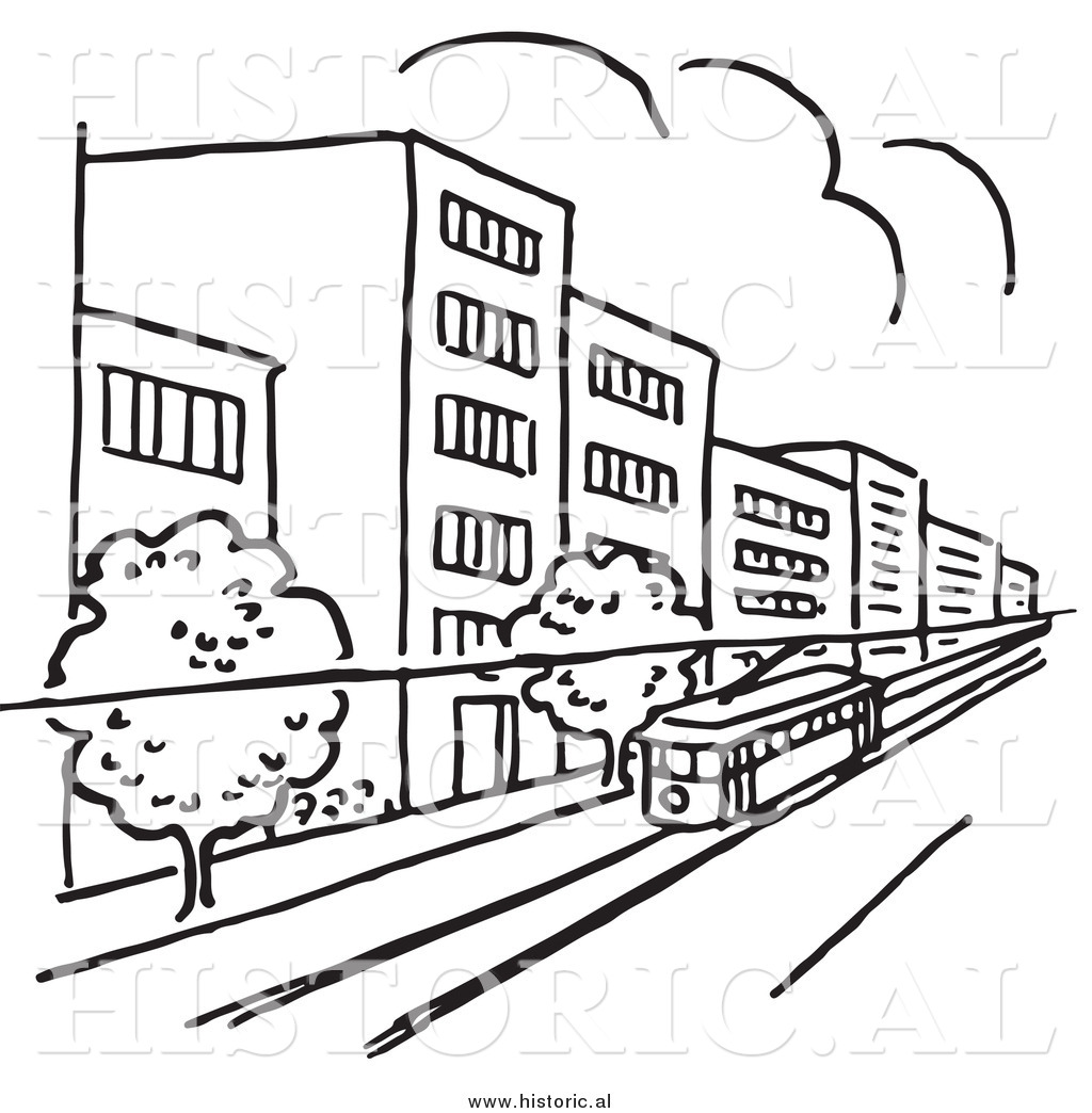 1024x1044 Village Clipart Line Drawing