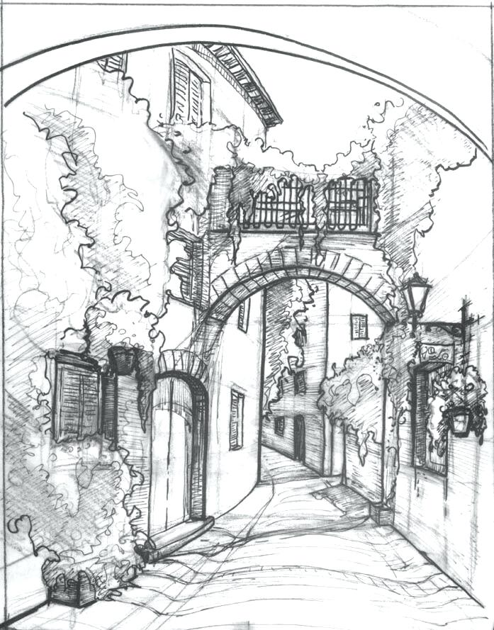 697x889 Drawing Landscapes Perspective Drawing Landscape Drawing Pdf