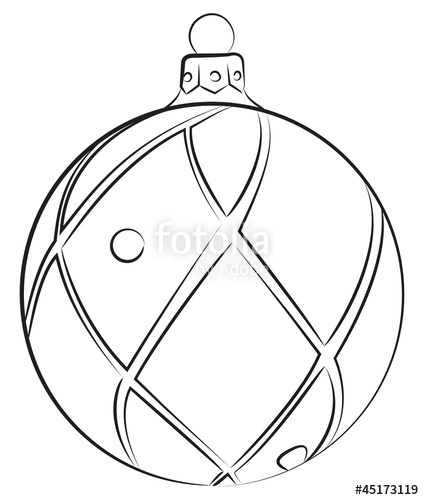 424x500 Christmas Bulb Drawing Stock Image And Royalty Free Vector Files