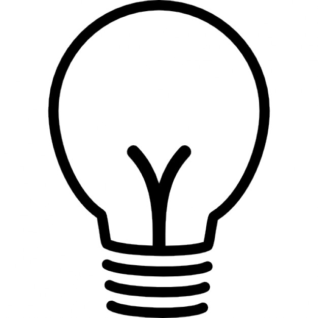 626x626 Light Bulb Variant Outline Icons Free Download