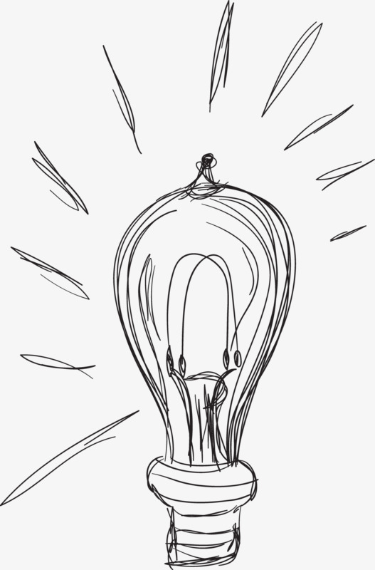 527x800 Pencil Light Bulb, Pencil Drawing, Light Bulb, Creative Png Image