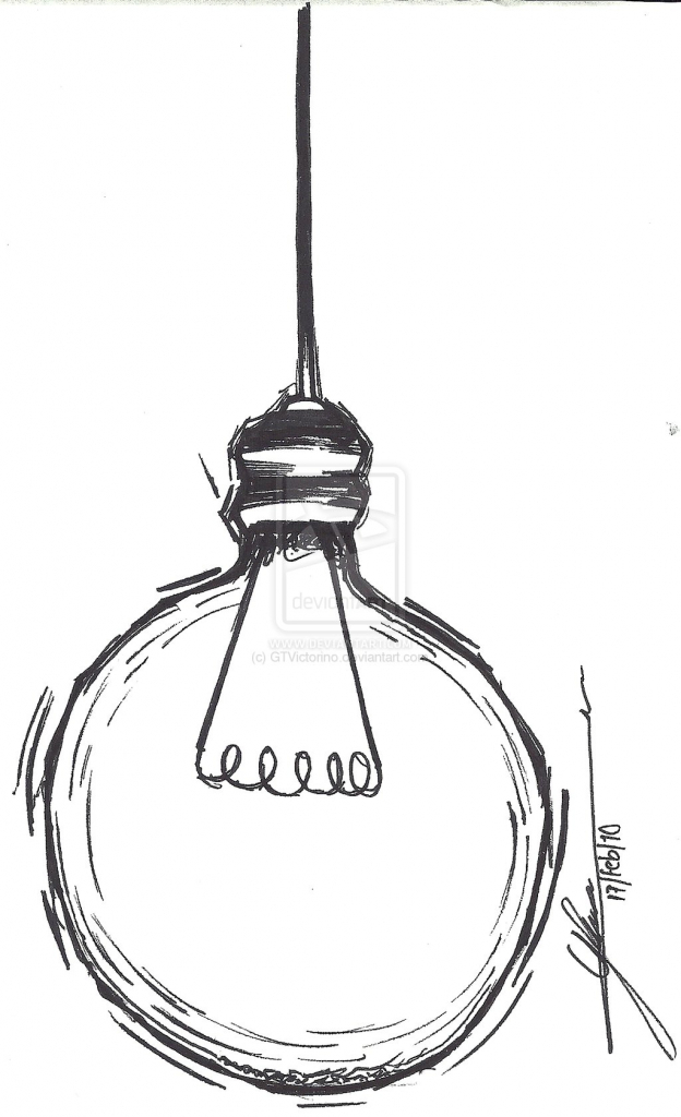 624x1024 Simple Drawing Ideas Simple Light Bulb Drawing Lamps Ideas