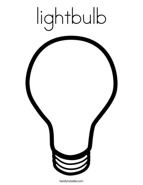 468x605 Lightbulb Coloring Page