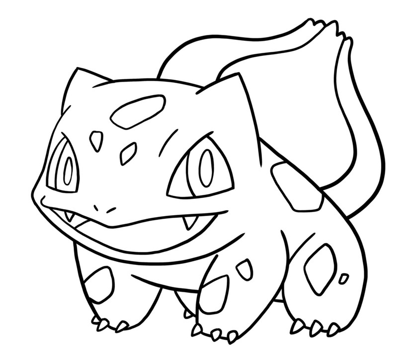 841x723 Bulbasaur Pokemon Coloring Page Preschool For Pretty Draw Photo