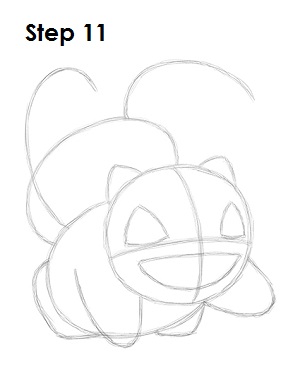 300x388 How To Draw Bulbasaur (Pokemon)