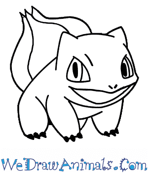300x350 How To Draw Bulbasaur Pokemon