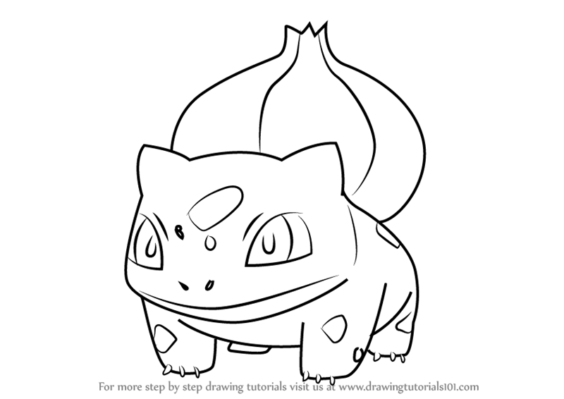 800x566 Learn How To Draw Bulbasaur From Pokemon Go (Pokemon Go) Step By
