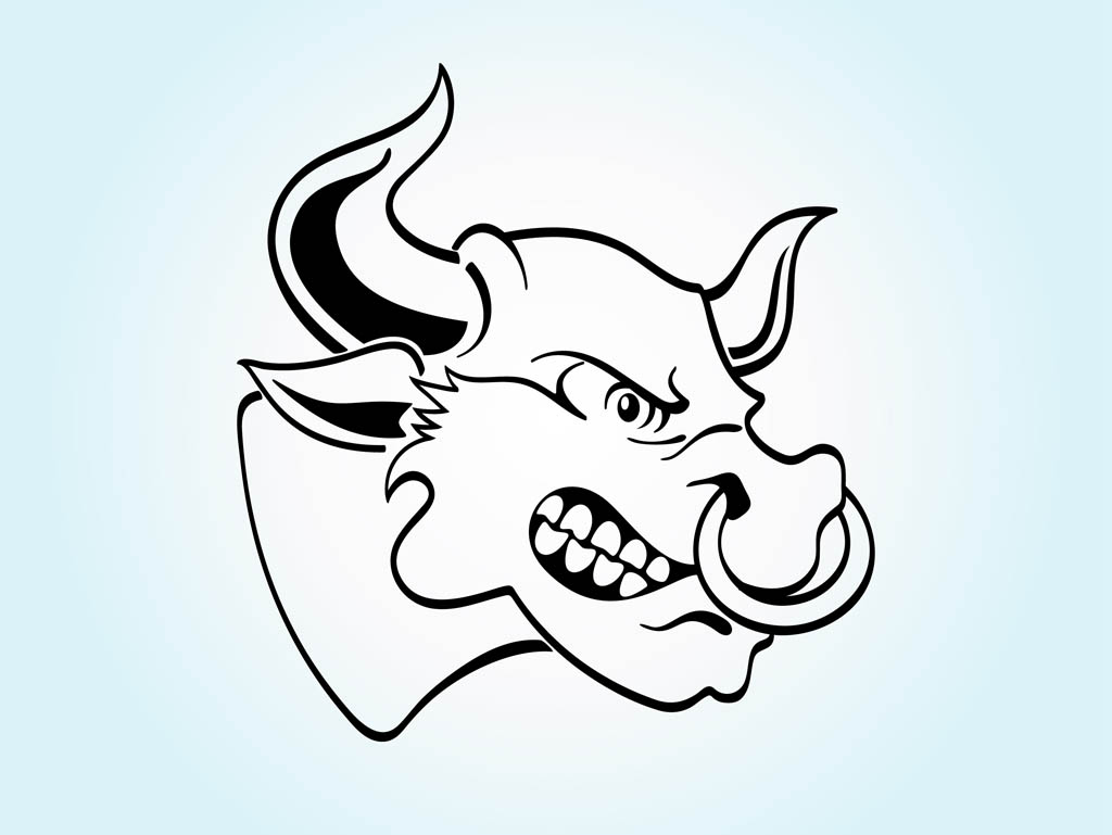 1024x769 Angry Cartoon Bull Vector Art Amp Graphics