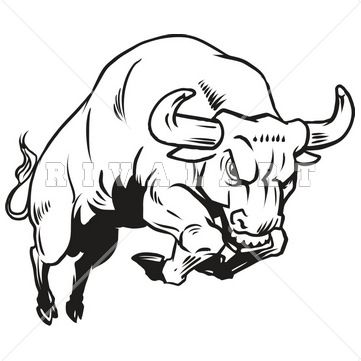 361x361 Best Of Black And White Images To Draw Charging Bull Drawing