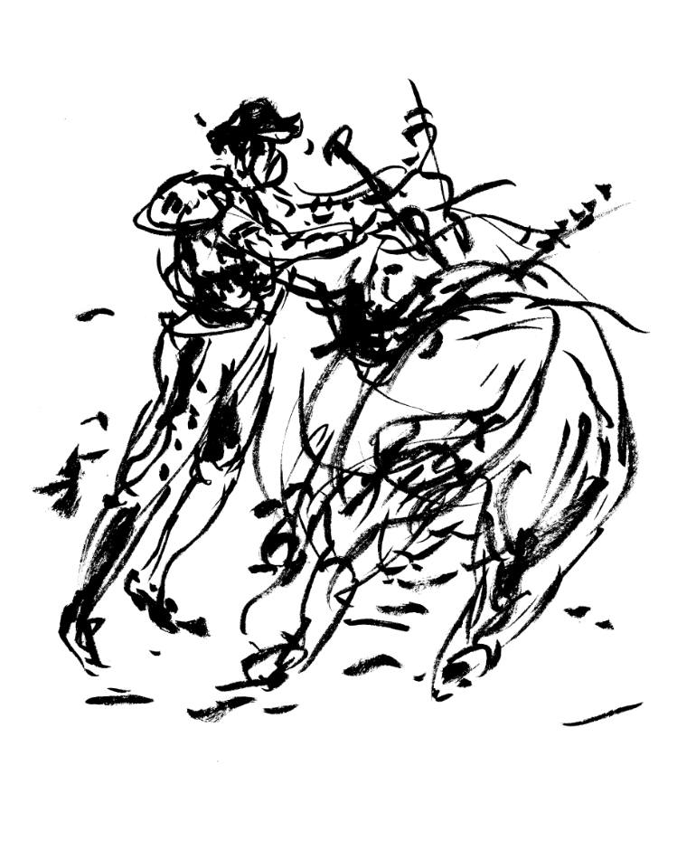 770x930 Saatchi Art The Fight Between The Torero And The Bull Drawing By