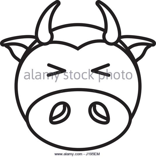 534x540 Outline Bull Head Stock Photos Amp Outline Bull Head Stock Images