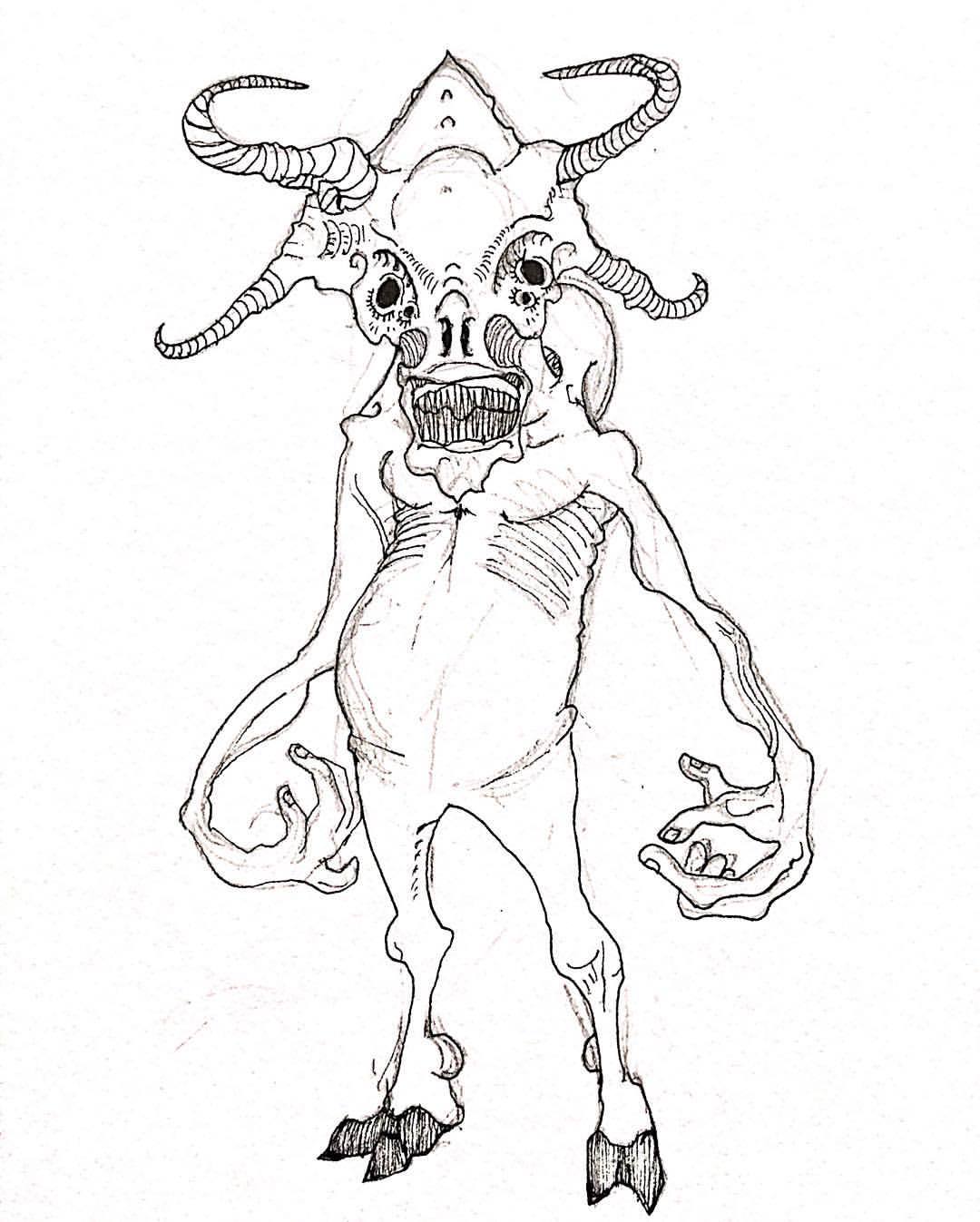 1080x1347 Vishnu Prasad Minotaur (Quick Monster Doodle)