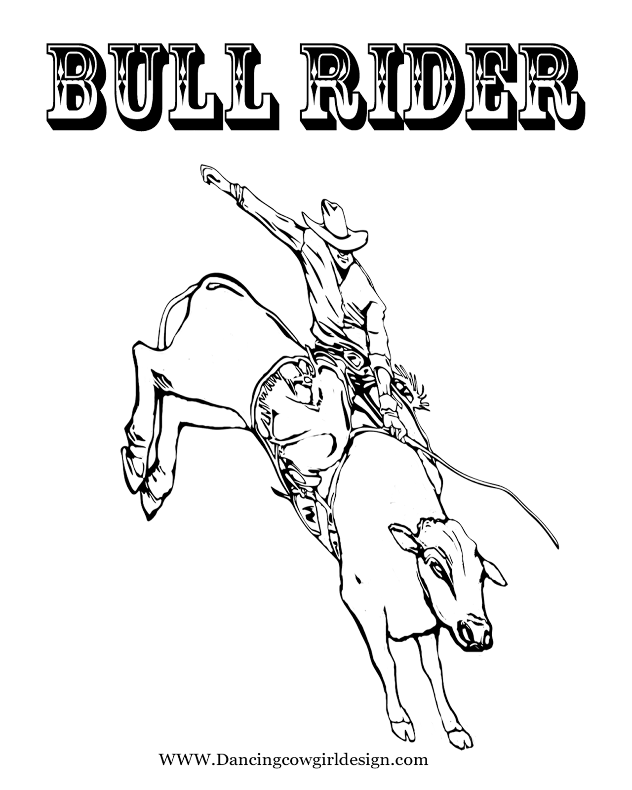 1280x1600 Rodeo Coloring Pages Bull Rider Coloring Sheet 2
