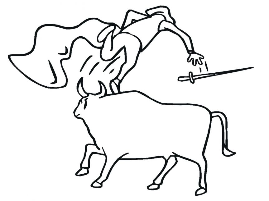 863x647 Bucking Bull Coloring Pages Images View Larger Bulldog For Adults