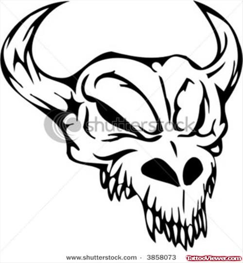 500x542 Bull Skull Tattoo Drawing Tattoo