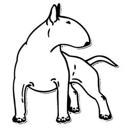 250x250 Stickers Tagged Dog Bull Terrier Barking Bullies