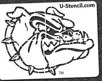 340x270 Bulldog Stencil Etsy