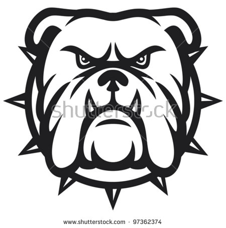 450x455 Drawn Bulldog Bulldog Head